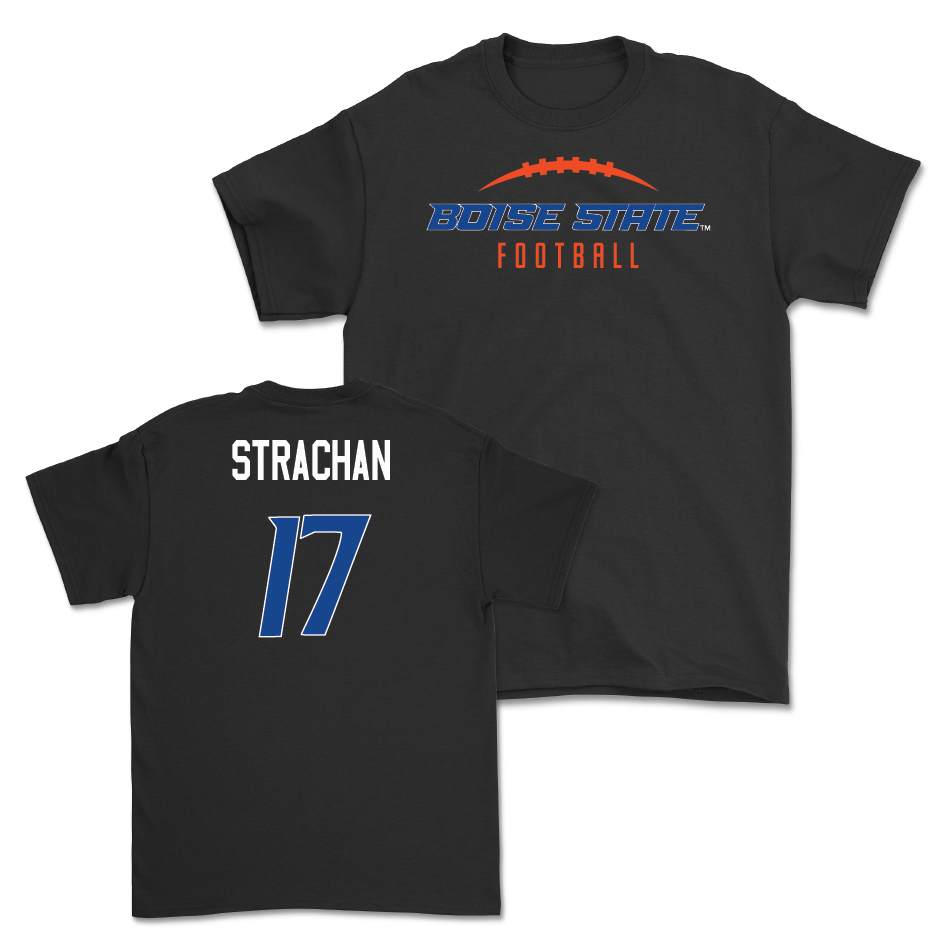 Boise State Football Black Gridiron Tee - Prince Strachan Youth Small