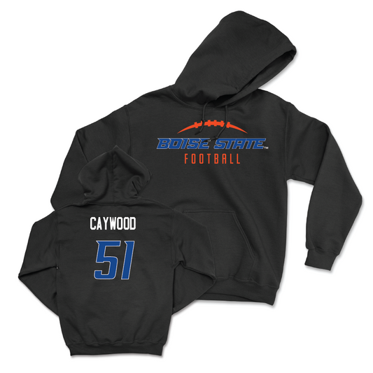 Boise State Football Black Gridiron Hoodie - Roman Caywood Youth Small