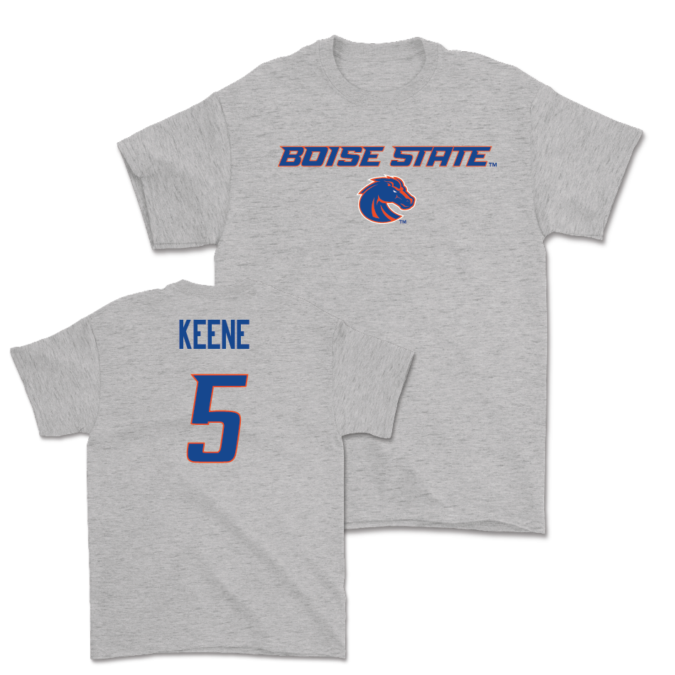 Boise State Men's Basketball Sport Grey Classic Tee - Richard Keene Youth Small
