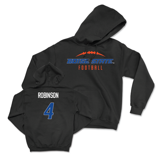 Boise State Football Black Gridiron Hoodie - Rodney Robinson Youth Small