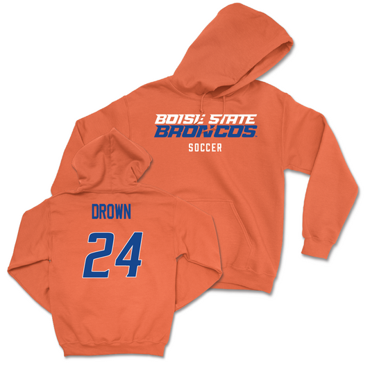 Boise State Women's Soccer Orange Staple Hoodie - Sophie Drown Youth Small
