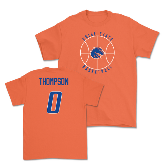 Boise State Women's Basketball Orange Hardwood Tee - Tatum Thompson Youth Small