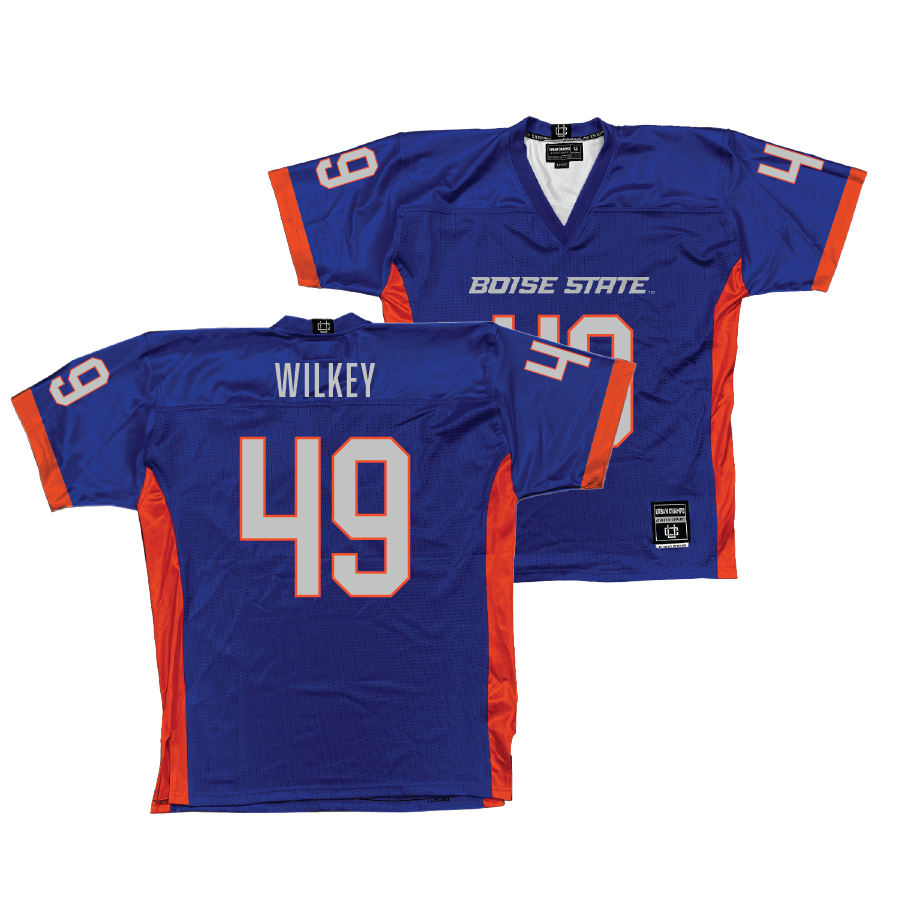 Boise State Football Blue Jerseys Jersey - Troy Wilkey | #49 Youth Small