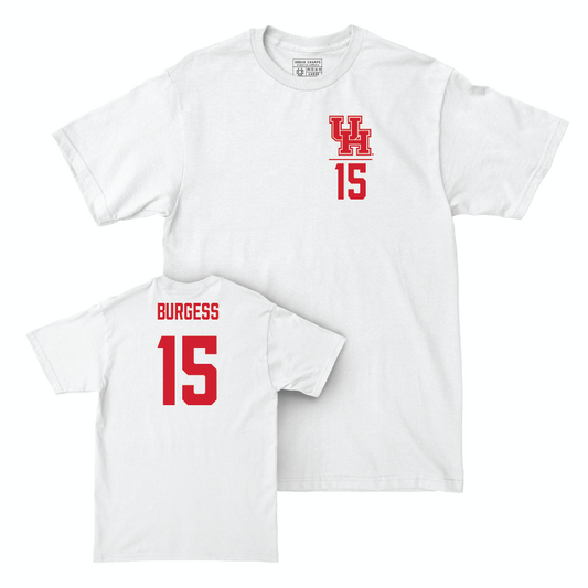 Houston Women's Soccer White Logo Comfort Colors Tee   - Kate Burgess