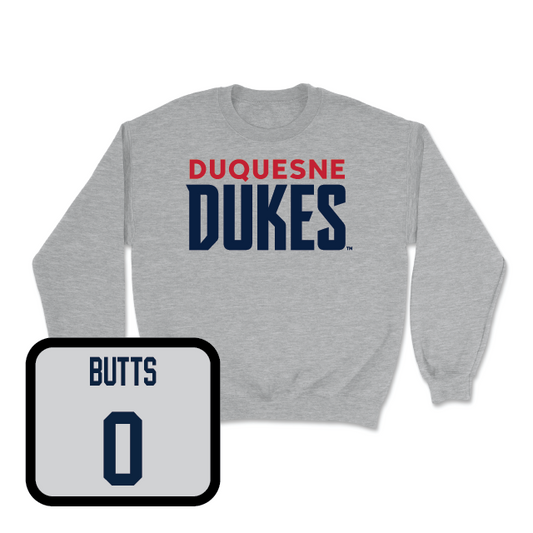 Duquesne Football Sport Grey Lock Crew - Taj Butts