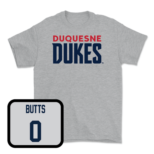 Duquesne Football Sport Grey Lock Tee - Taj Butts