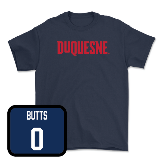 Duquesne Football Navy Duquesne Tee - Taj Butts