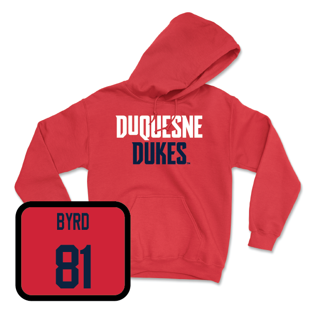 Duquesne Football Red Dukes Hoodie - Lamere Byrd