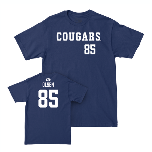 BYU Football Navy Cougars Tee - Anthony Olsen Small