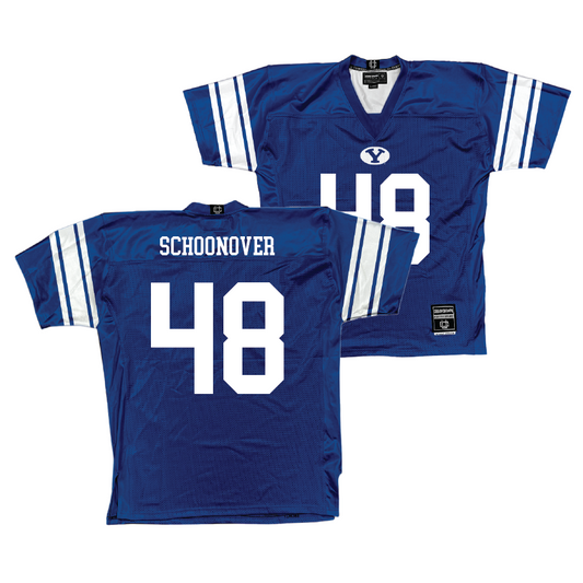 BYU Football Royal Jersey - Bodie Schoonover Small