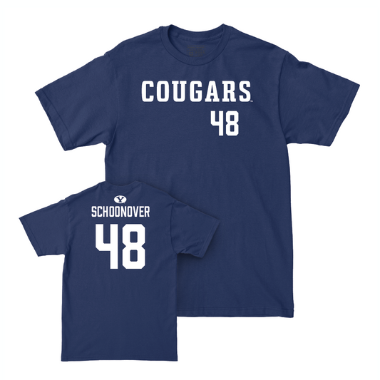 BYU Football Navy Cougars Tee - Bodie Schoonover Small