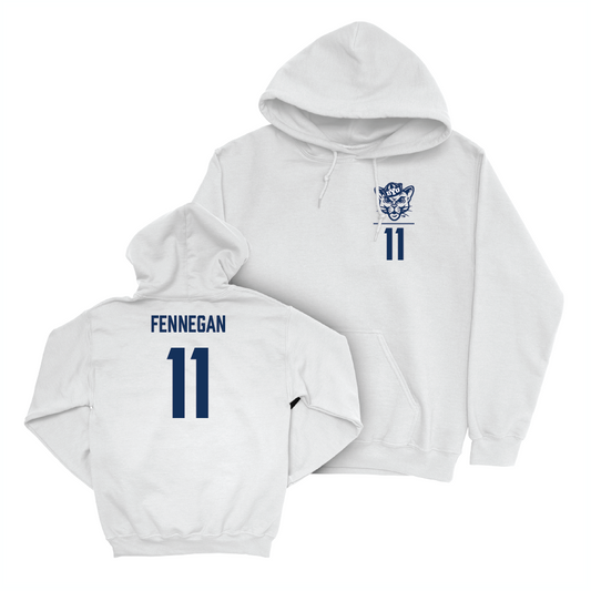 BYU Football White Logo Hoodie - Cade Fennegan Small