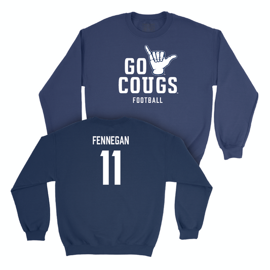 BYU Football Navy Cougs Crew - Cade Fennegan Small