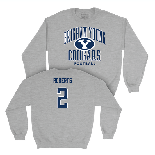 BYU Football Sport Grey Classic Crew - Chase Roberts Small