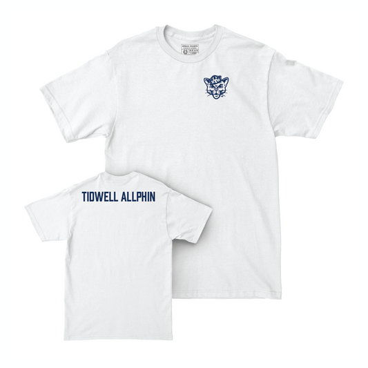 BYU Women's Track & Field White Logo Comfort Colors Tee - Cierra Tidwell Allphin Small
