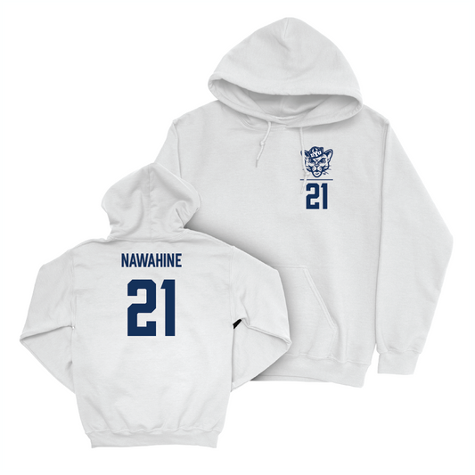 BYU Football White Logo Hoodie - Enoch Nawahine Small