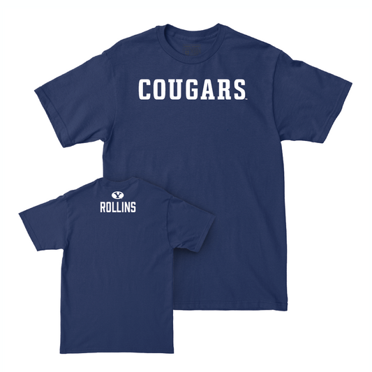 BYU Women's Gymnastics Navy Cougars Tee - Elease Rollins Small