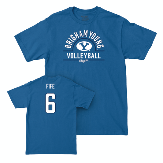 BYU Men's Volleyball Royal Arch Tee - Jackson Fife Small
