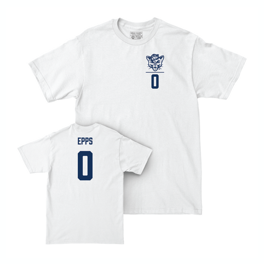 BYU Football White Logo Comfort Colors Tee - Kody Epps Small