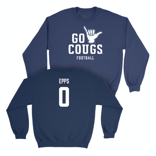 BYU Football Navy Cougs Crew - Kody Epps Small