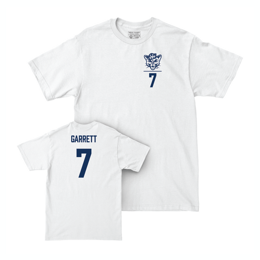 BYU Football White Logo Comfort Colors Tee - Kamden Garrett Small