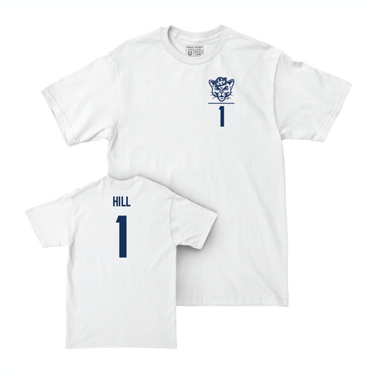 BYU Football White Logo Comfort Colors Tee - Keanu Hill Small