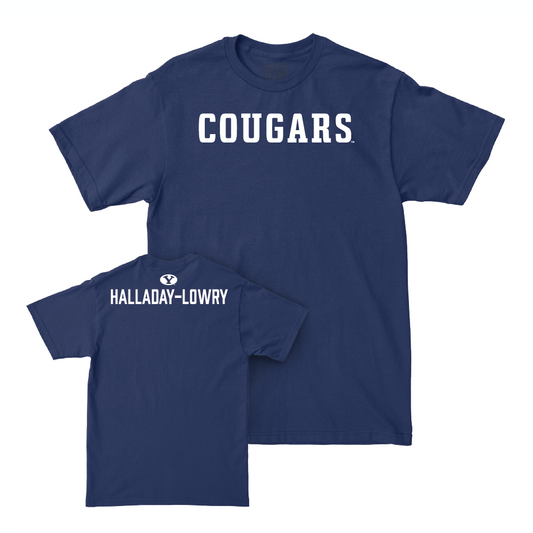 BYU Women's Track & Field Navy Cougars Tee - Lexy Halladay-Lowry Small