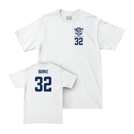 BYU Football White Logo Comfort Colors Tee - Ty Burke Small