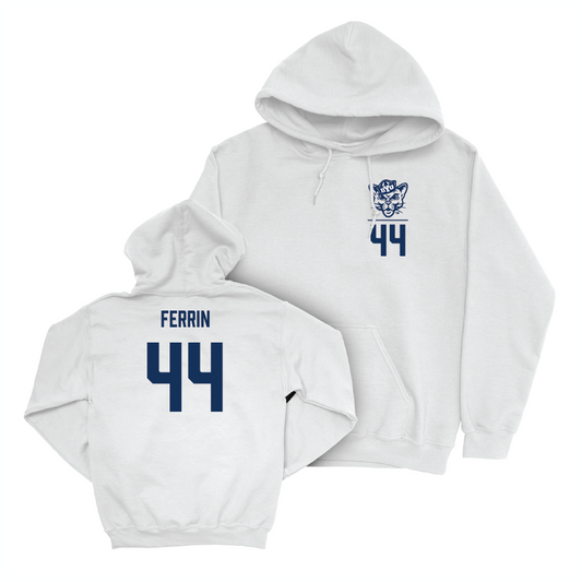 BYU Football White Logo Hoodie - Will Ferrin Small