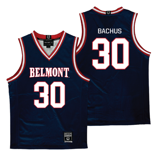 Belmont Women's Basketball Navy Jersey  - Caroline Bachus