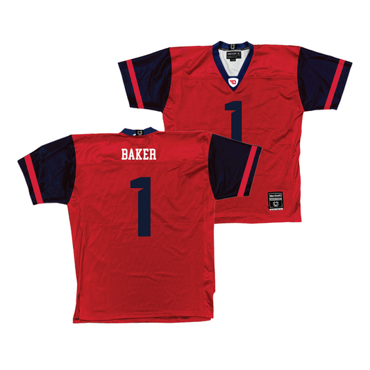 Dayton Football Red Jersey - Danny Baker