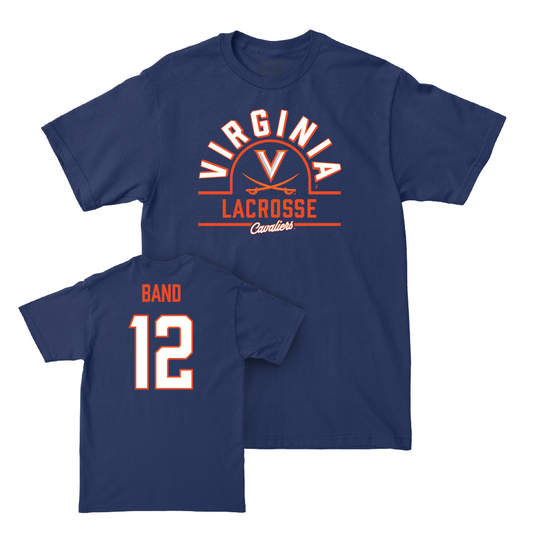 Virginia Men's Lacrosse Navy Arch Tee  - Chase Band