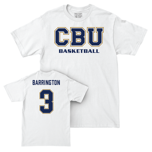 CBU Women's Basketball White Comfort Colors Classic Tee   - Kinsley Barrington