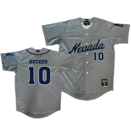 Nevada Baseball Grey Jersey - Kyle Becker | #10