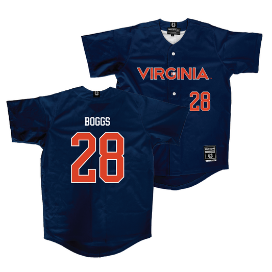 Virginia Softball Navy Jersey - Leah Boggs | #28