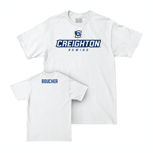Creighton Women's Rowing White Athletic Comfort Colors Tee  - Avery Boucher