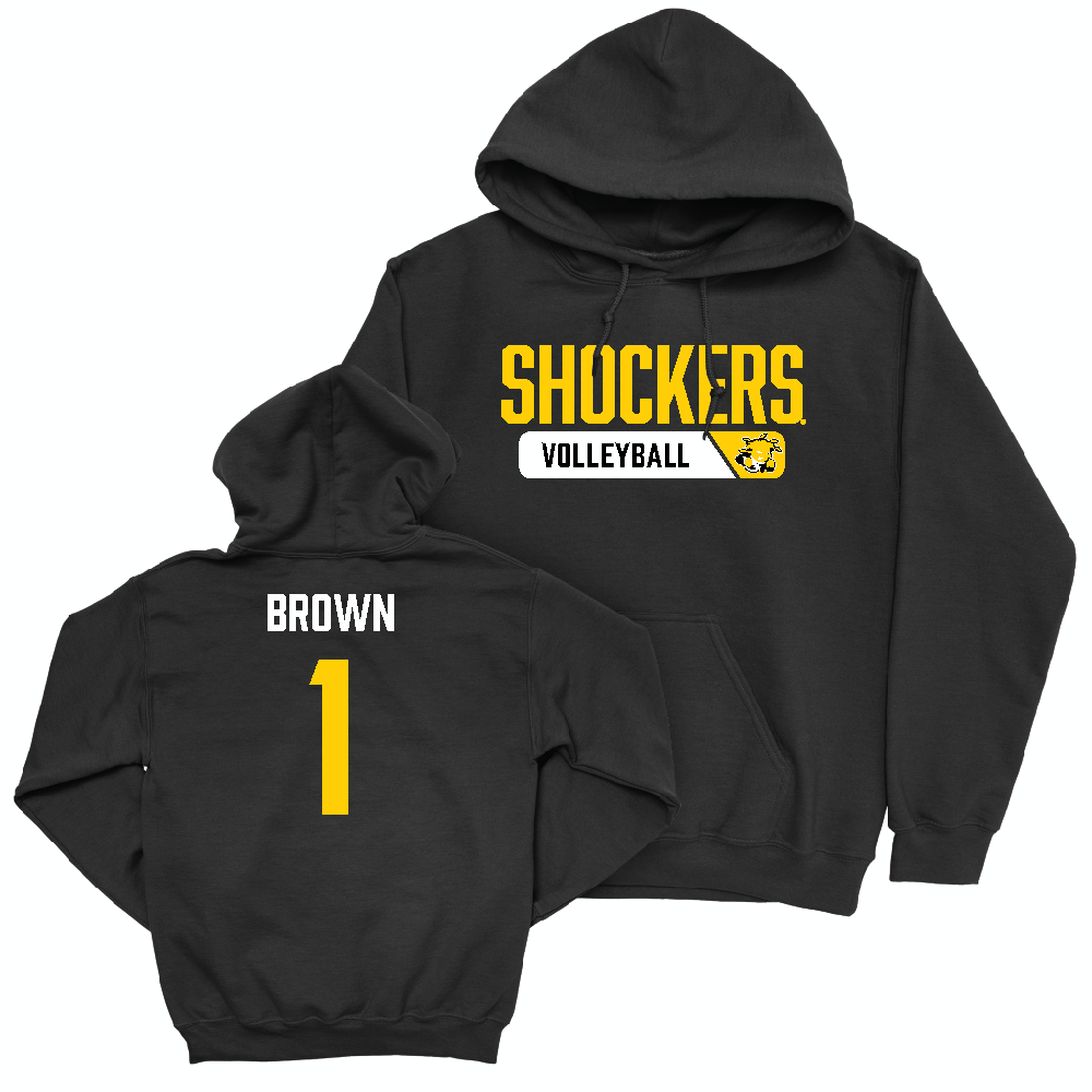 Wichita State Women's Volleyball Black Staple Hoodie   - Olivia Brown