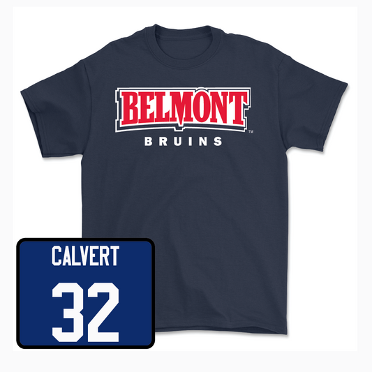 Belmont Men's Soccer Navy Belmont Tee  - Grant Calvert