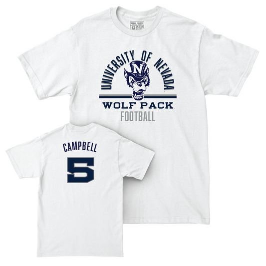 Nevada Football White Classic Comfort Colors Tee  - Dalevon Campbell