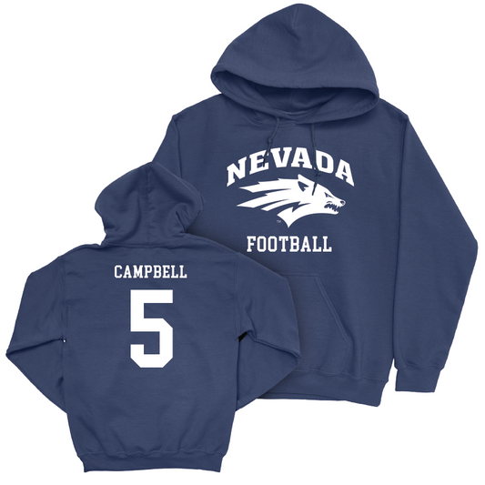 Nevada Football Navy Staple Hoodie  - Dalevon Campbell