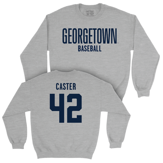 Georgetown Baseball Sport Grey Wordmark Crew  - Kavi Caster
