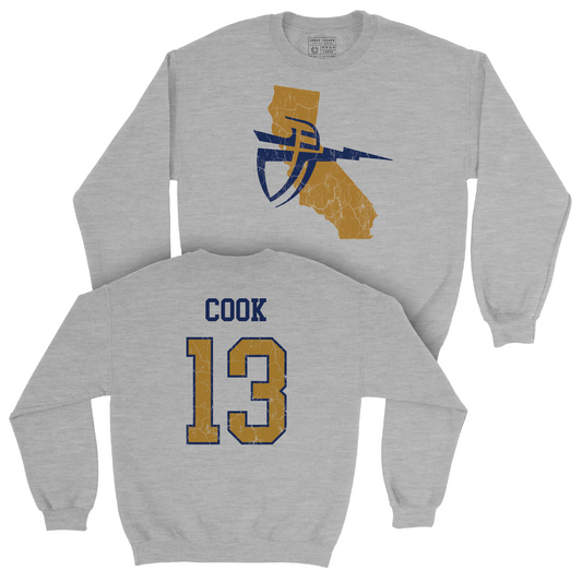 Men's Basketball Sport Grey State Crew - Brady Cook Youth Small