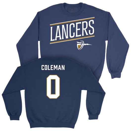Men's Basketball Navy Slant Crew - Kendal Coleman Youth Small