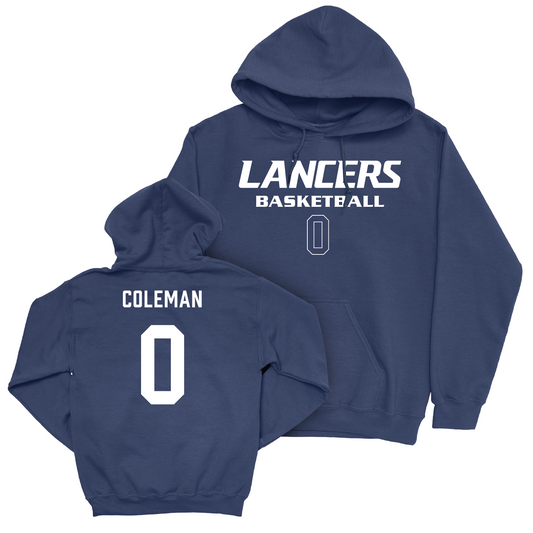 Men's Basketball Navy Staple Hoodie - Kendal Coleman Youth Small