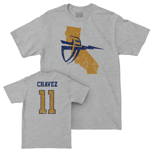 CBU Baseball Sport Grey State Tee   - Josiah Chavez