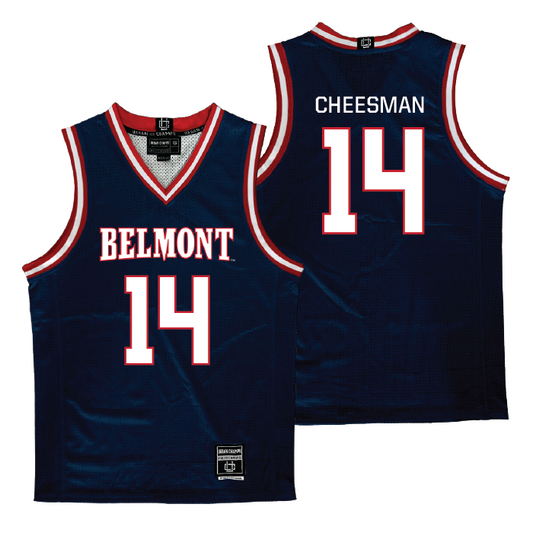 Belmont Women's Basketball Navy Jersey - Kendal Cheesman | #14