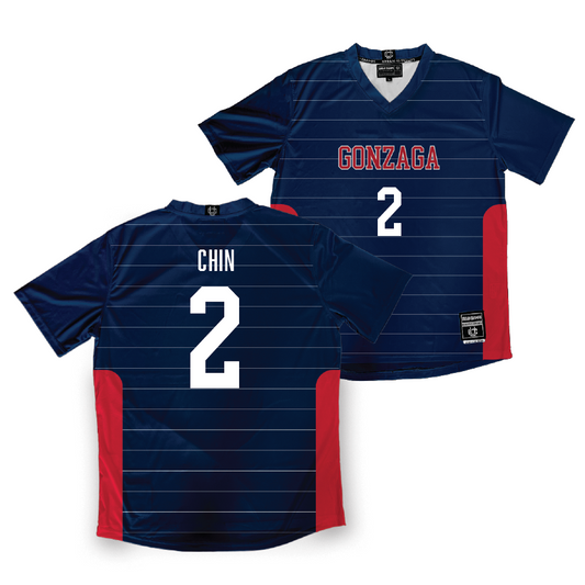 Gonzaga Women's Soccer Navy Jersey - Lauren Chin