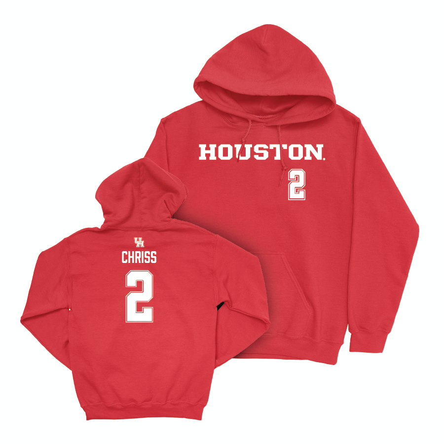 Houston Football Red Sideline Hoodie  - Zeon Chriss