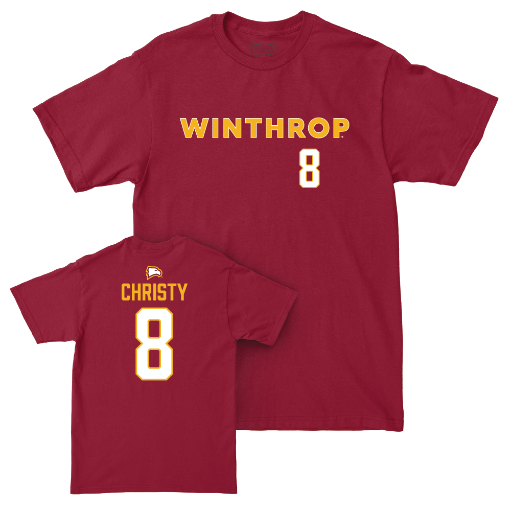 Winthrop Men's Basketball Maroon Sideline Tee - Cam Christy