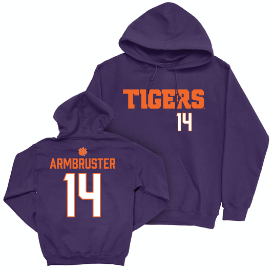 Clemson Women's Volleyball Purple Tigers Hoodie - Audrey Armbruster Small